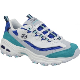 Skechers D'Lites Second Chance W 13146-WBL fehér kék sokszínű