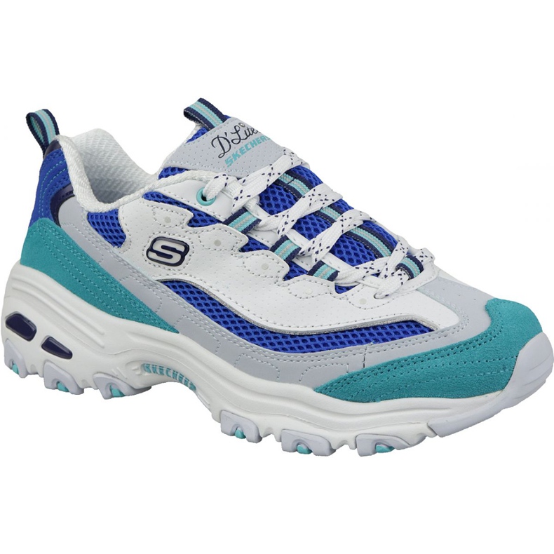 Skechers D'Lites Second Chance W 13146-WBL fehér kék sokszínű