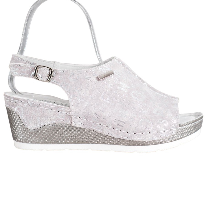 Filippo Bőrrel bevont szandál szürke