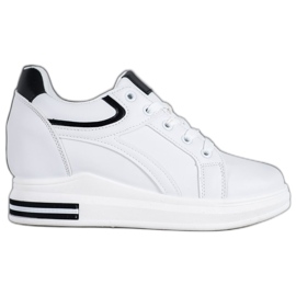 SHELOVET Fehér ék cipők