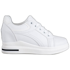 SHELOVET Fehér ék cipők