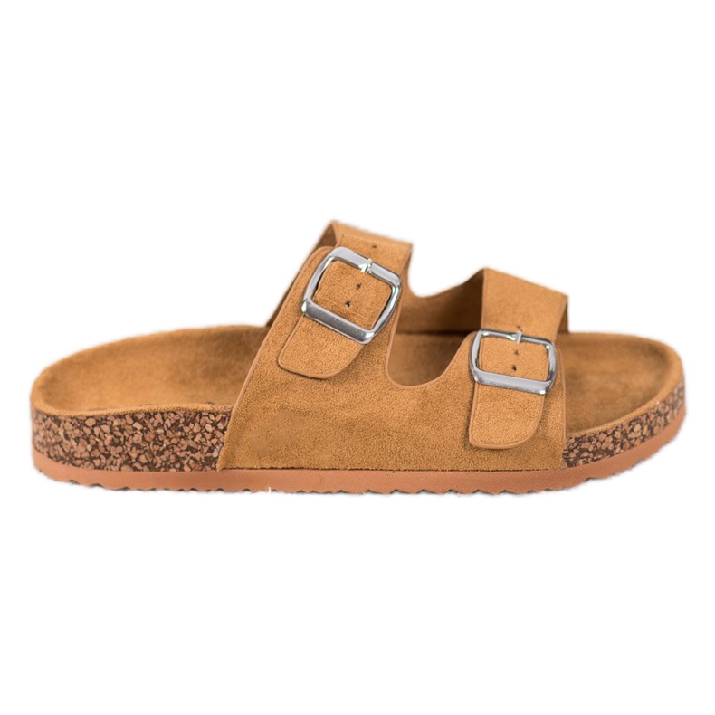 Evento Alkalmi papucs csattal barna