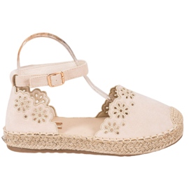 Seastar Espadrilles áttört mintával barna