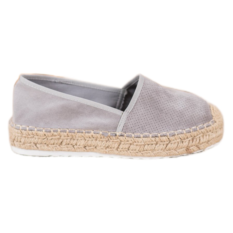 Seastar Áttört espadrillák velúrral szürke