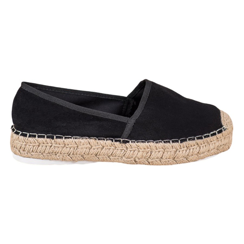Seastar Áttört espadrillák velúrral fekete Seastar Áttört espadrillák velúrral fekete