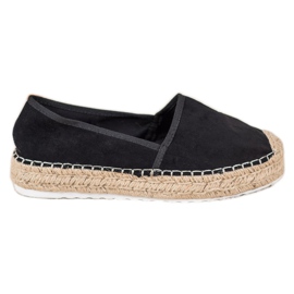 Seastar Fekete velúr espadrillák