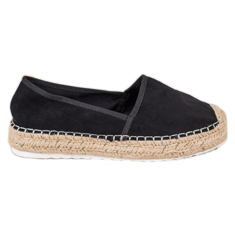Seastar Fekete velúr espadrillák