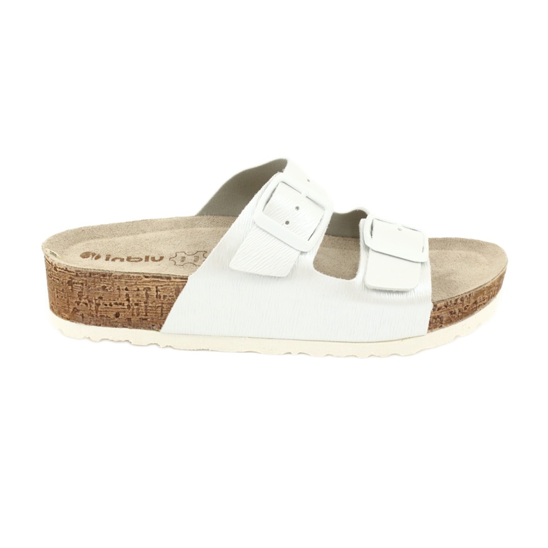 Női papucs fehér gyöngyház Inblu NM019 sokszínű