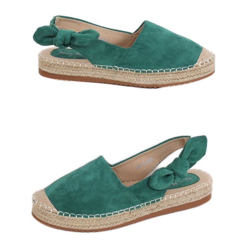Zöld espadrilles nőknek 3016 Zöld
