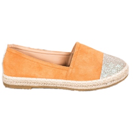 Seastar Espadrilles csillogással narancssárga sárga