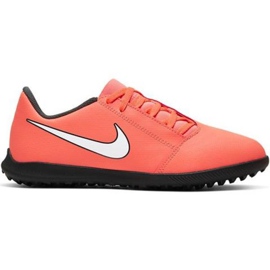 Nike Phantom Venom Club Tf Jr AO0400 810 cipő narancs és vörös sötétkék