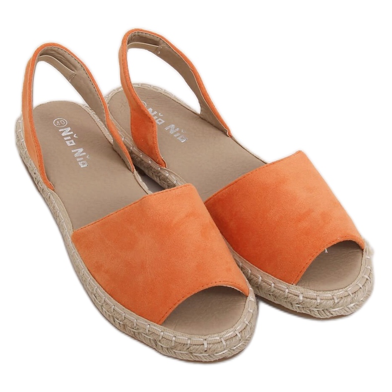 Narancssárga fehér espadrilles 99-26A Narancs Narancssárga fehér espadrilles 99-26A Narancs