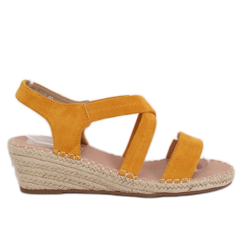 Ék szandál méz espadrilles S-823 Sárga