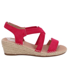 Ék szandál fukszia espadrilles S-823 Fushia rózsaszín