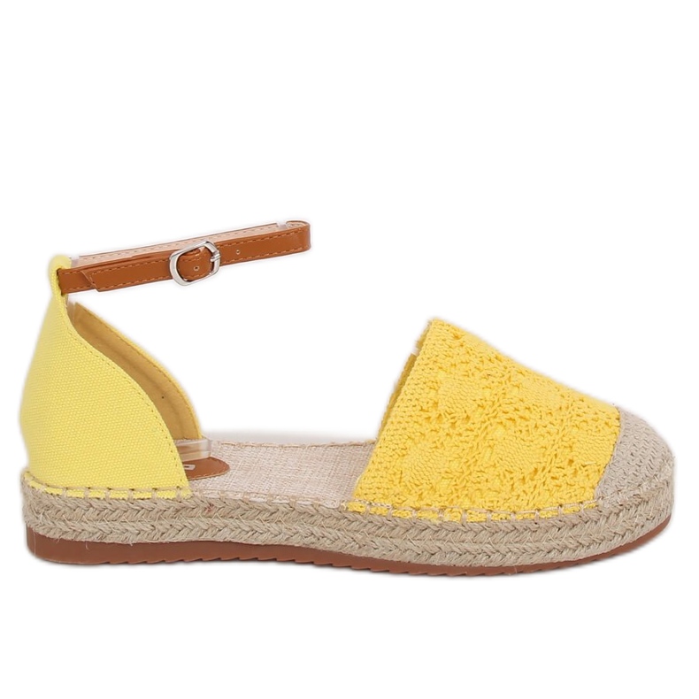 Espadrilles vágott méz 3035 Sárga