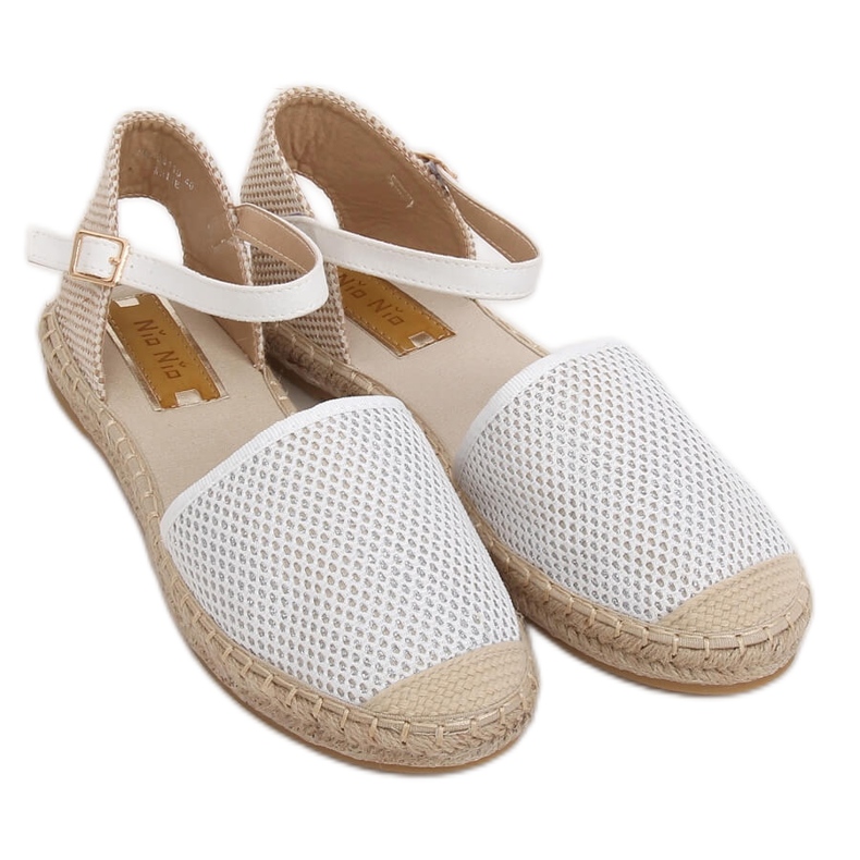Fehér női espadrilles MB-64119 Fehér