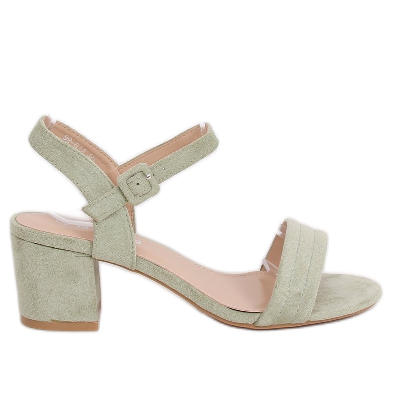 Magas sarkú szandál celadon 99-61A Zöld