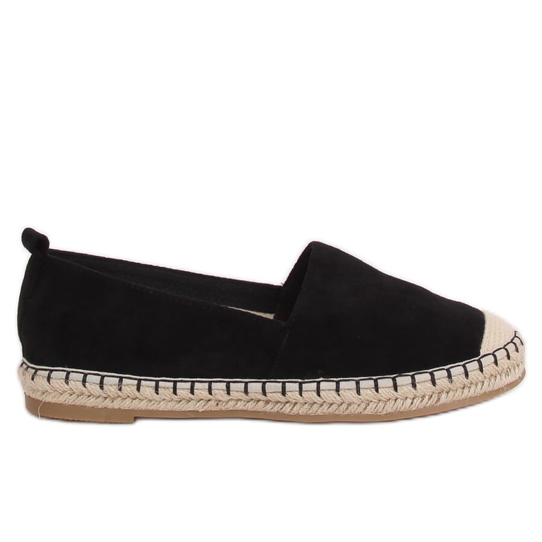 Fekete női espadrilles L-1068 Black Fekete női espadrilles L-1068 Black