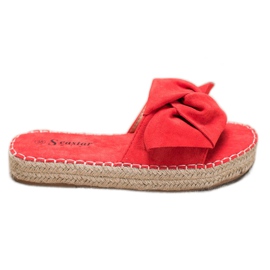 Seastar Velúr Espadrilles piros