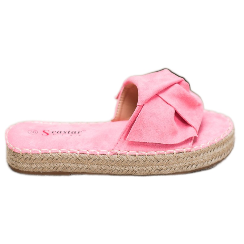 Seastar Velúr Espadrilles rózsaszín