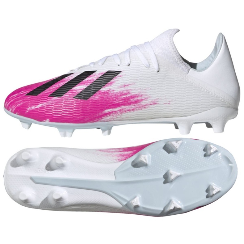 Adidas X 19.3 Fg M EG7132 futballcipő piros fehér