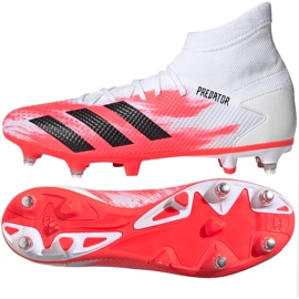 Adidas Predator 20.3 Sg M EG0911 futballcipő piros fehér Adidas Predator 20.3 Sg M EG0911 futballcipő piros fehér