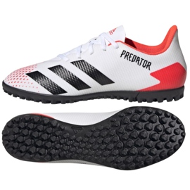 Adidas Predator 20.4 Tf M EG0925 futballcipő piros fehér