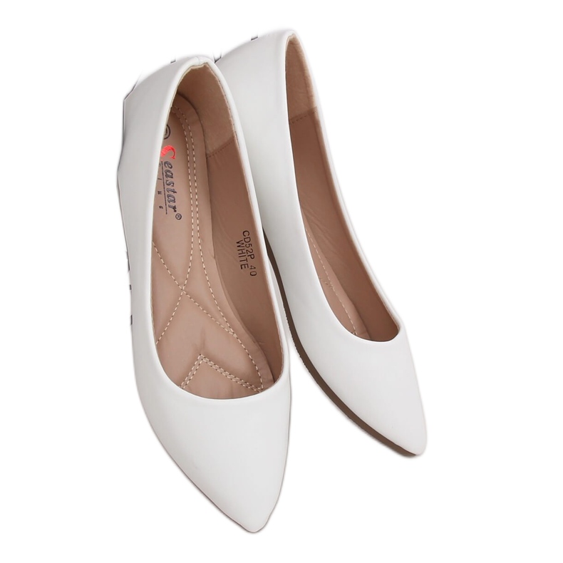Balerinák mandulafehér lábujjak CD52P Fehér