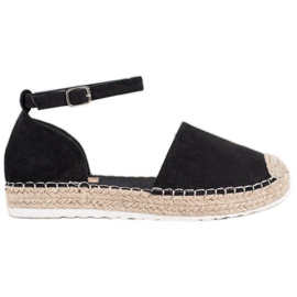 Seastar Velúr espadrilles csattal fekete Seastar Velúr espadrilles csattal fekete
