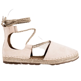 Seastar Velúr espadrilles kötéssel barna
