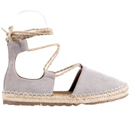 Seastar Velúr espadrilles kötéssel szürke Seastar Velúr espadrilles kötéssel szürke
