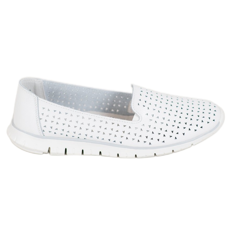 VINCEZA bőr urak fehér