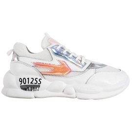 SHELOVET Cipők Eco Bőr Divat fehér sokszínű szürke