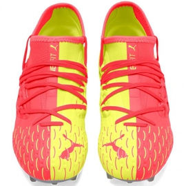 Futballcipő Puma Future 5.3 Netfit Jr Osg Fg Ag 105947 01 piros narancs és vörös Futballcipő Puma Future 5.3 Netfit Jr Osg Fg Ag 105947 01 piros narancs és vörös