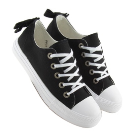 Női cipők masnival fekete 8935 Black Ii Műfaj