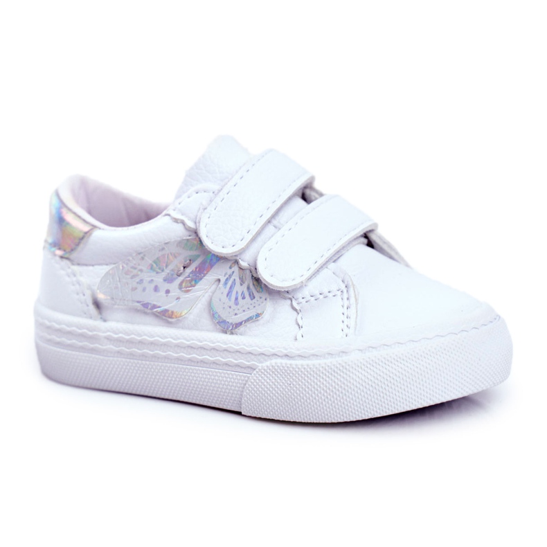 Apawwa Gyermek cipők White Butterfly Velcro Dusmo fehér