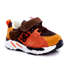 Apawwa Sportos gyermekcipő tépőzáras barna Jonabával narancssárga sokszínű sárga Apawwa Sportos gyermekcipő tépőzáras barna Jonabával narancssárga sokszínű sárga
