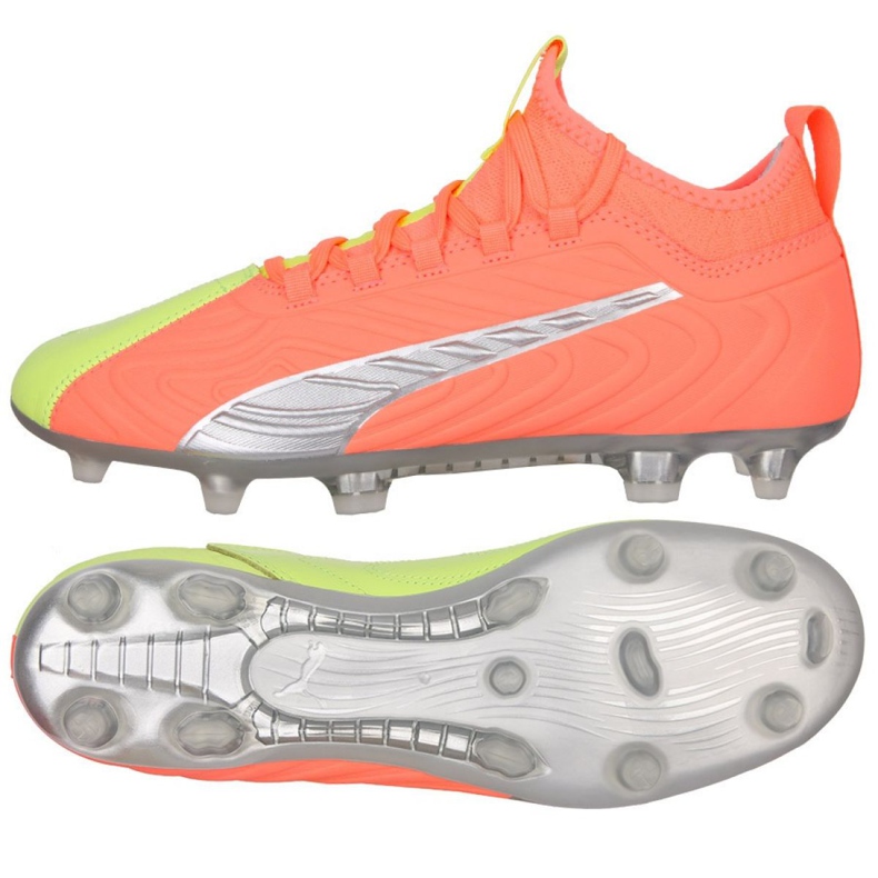 Puma One 20.3 Osg FG / AG M 105961 01 futballcipő sokszínű narancssárga
