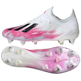 Adidas X 19.1 Sg M EG7143 futballcipő sokszínű fehér Adidas X 19.1 Sg M EG7143 futballcipő sokszínű fehér
