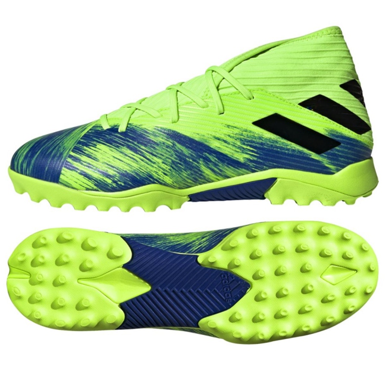 Adidas Nemeziz 19.3 Tf M FV3994 futballcipő sokszínű zöld