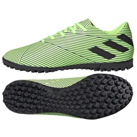 Adidas Nemeziz 19.4 Tf M FV3317 futballcipő sokszínű zöld