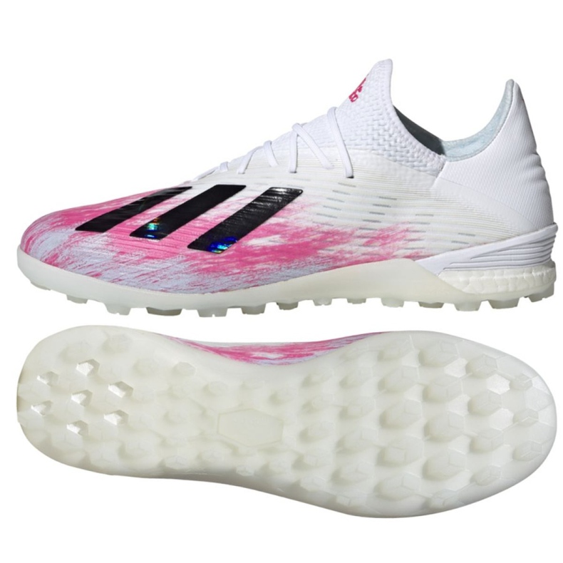 Adidas X 19.1 Tf M EG7135 futballcipő sokszínű fehér