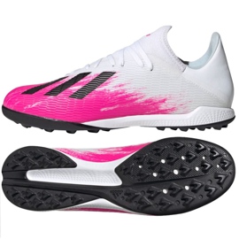 Adidas X 19.3 Tf M EG7157 futballcipő sokszínű fehér