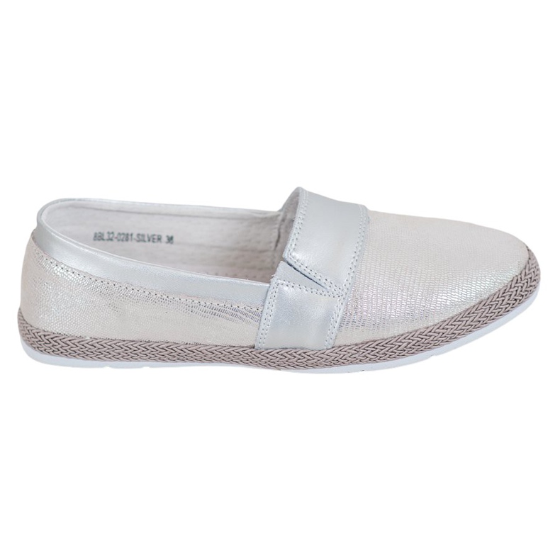 Evento Kényelmes ezüst cipők szürke