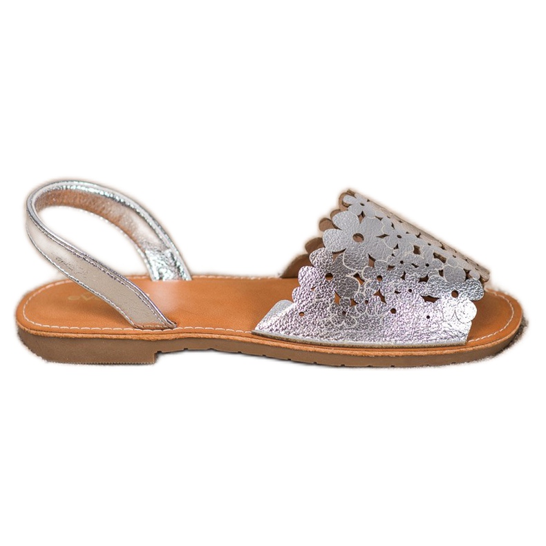 Evento Csúsztatható ezüst szandál szürke Evento Csúsztatható ezüst szandál szürke