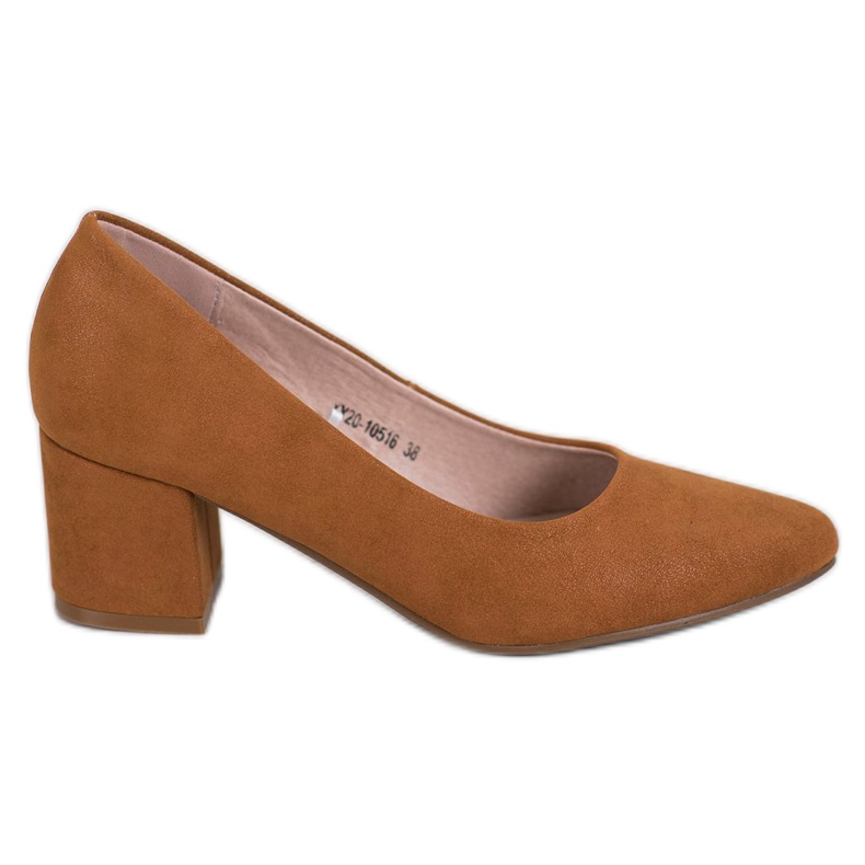 W. Potocki Klasszikus magas sarkú cipő barna