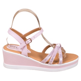 SHELOVET Alkalmi ék ekológikus bőrrel rózsaszín SHELOVET Alkalmi ék ekológikus bőrrel rózsaszín