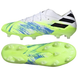 Adidas Nemeziz 19.1 Fg M EG7325 futballcipő sokszínű zöld Adidas Nemeziz 19.1 Fg M EG7325 futballcipő sokszínű zöld