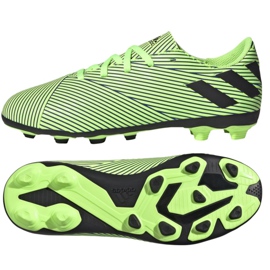Az adidas Nemziz 19.4 FxG Jr FV4011 futballcipő sokszínű zöld Az adidas Nemziz 19.4 FxG Jr FV4011 futballcipő sokszínű zöld