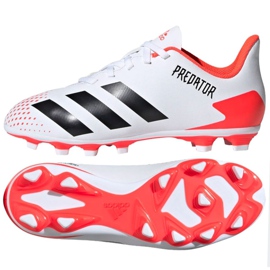 Adidas Predator 20.4 FxG Jr EG0932 futballcipő sokszínű fehér Adidas Predator 20.4 FxG Jr EG0932 futballcipő sokszínű fehér